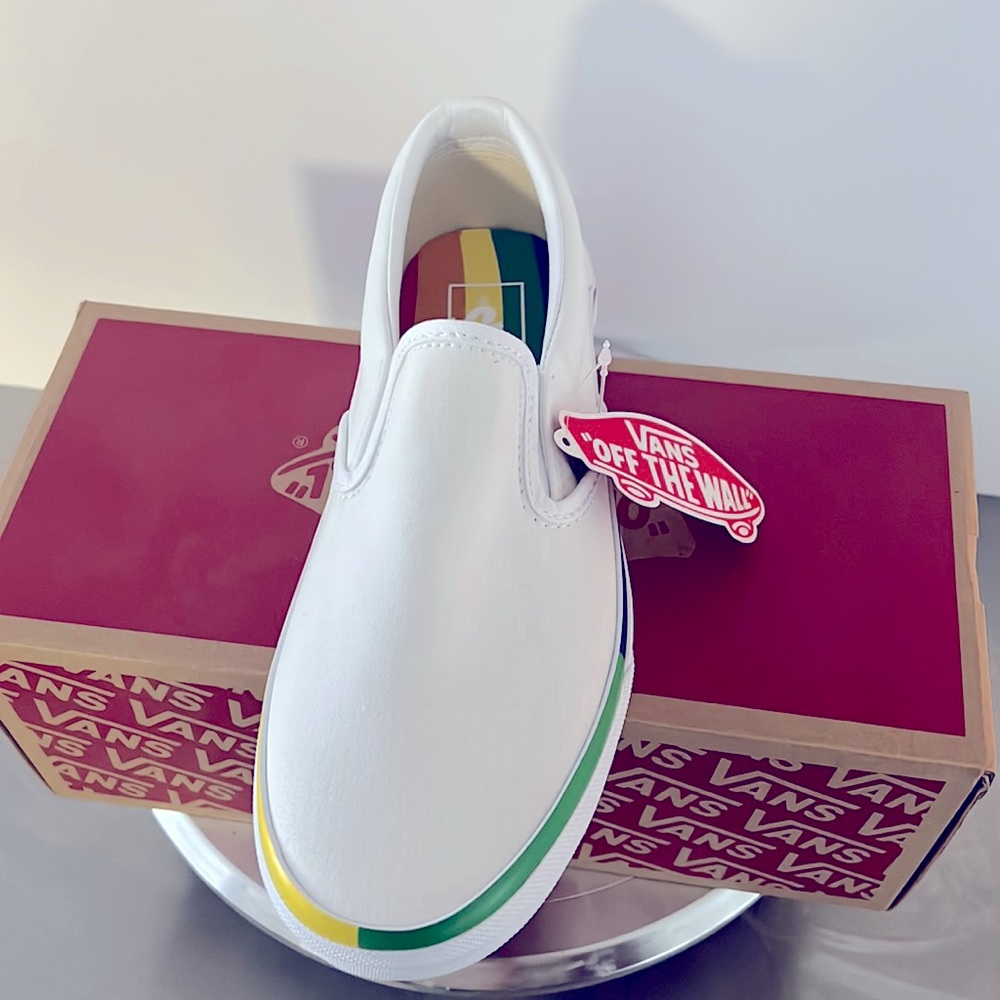 Brand new, never worn Pride Edition Vans.